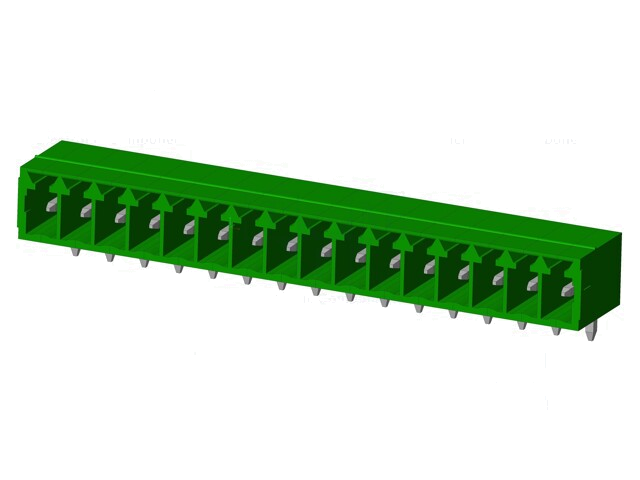 Connector: ontkoppelbare terminal strip; contact; mannelijk Connector: ontkoppelbare terminal strip; contact; mannelijk